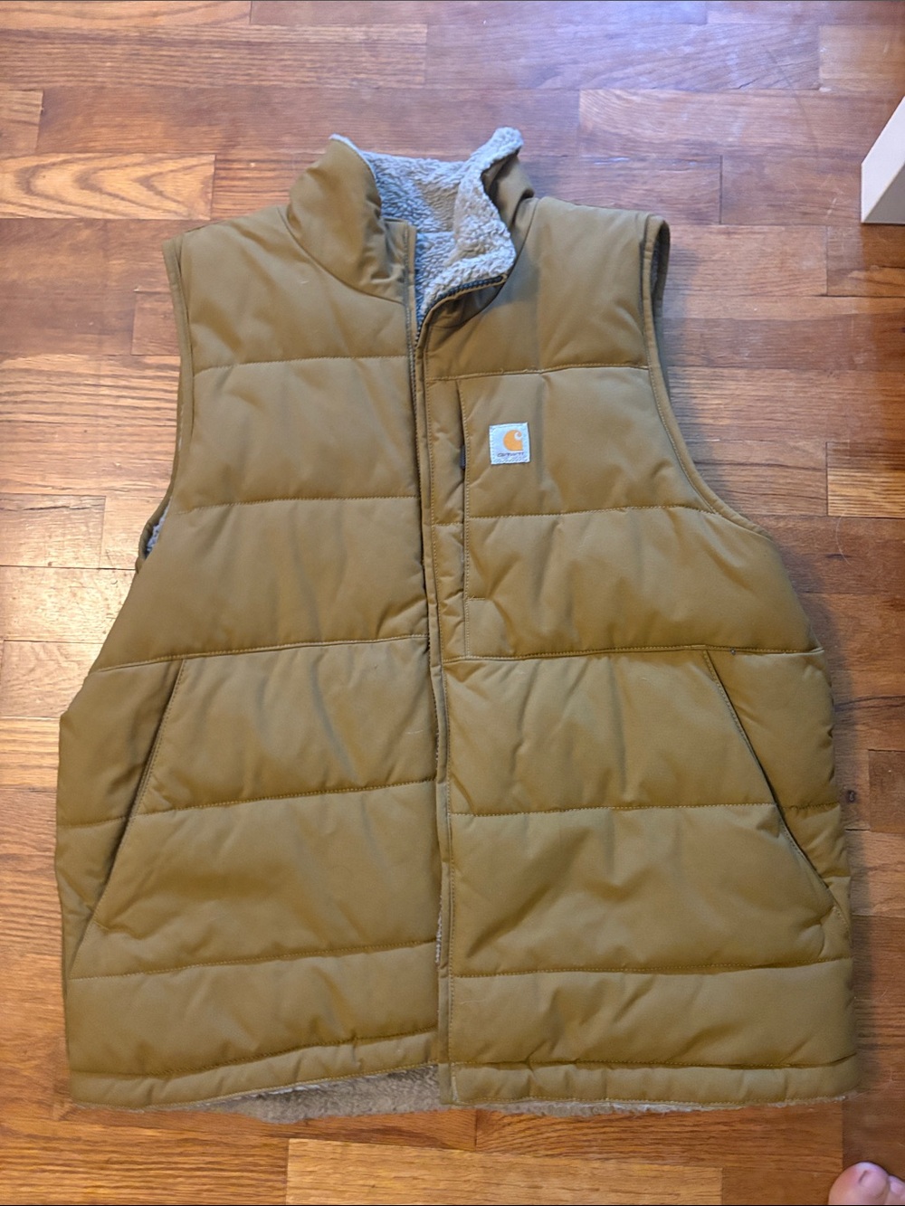 Carhartt Insulated Quilted Vest in Tan